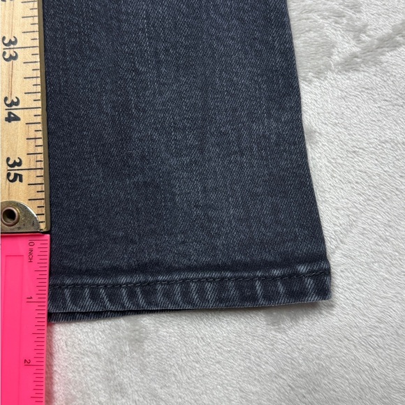 7 For All Mankind Faded Black Bootcut Embroidered Back Pocket Jeans Size 30 - Picture 8 of 16